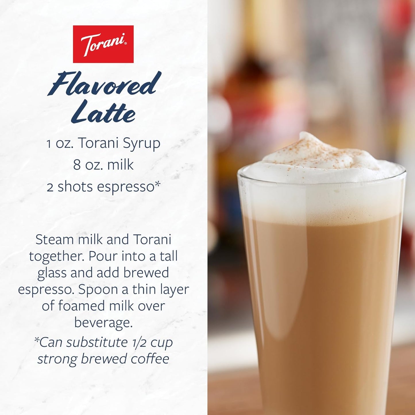 Torani Variety Pack | Caramel, French Vanilla, Vanilla & Hazelnut Syrups - 25.4 Ounces (Pack of 4)