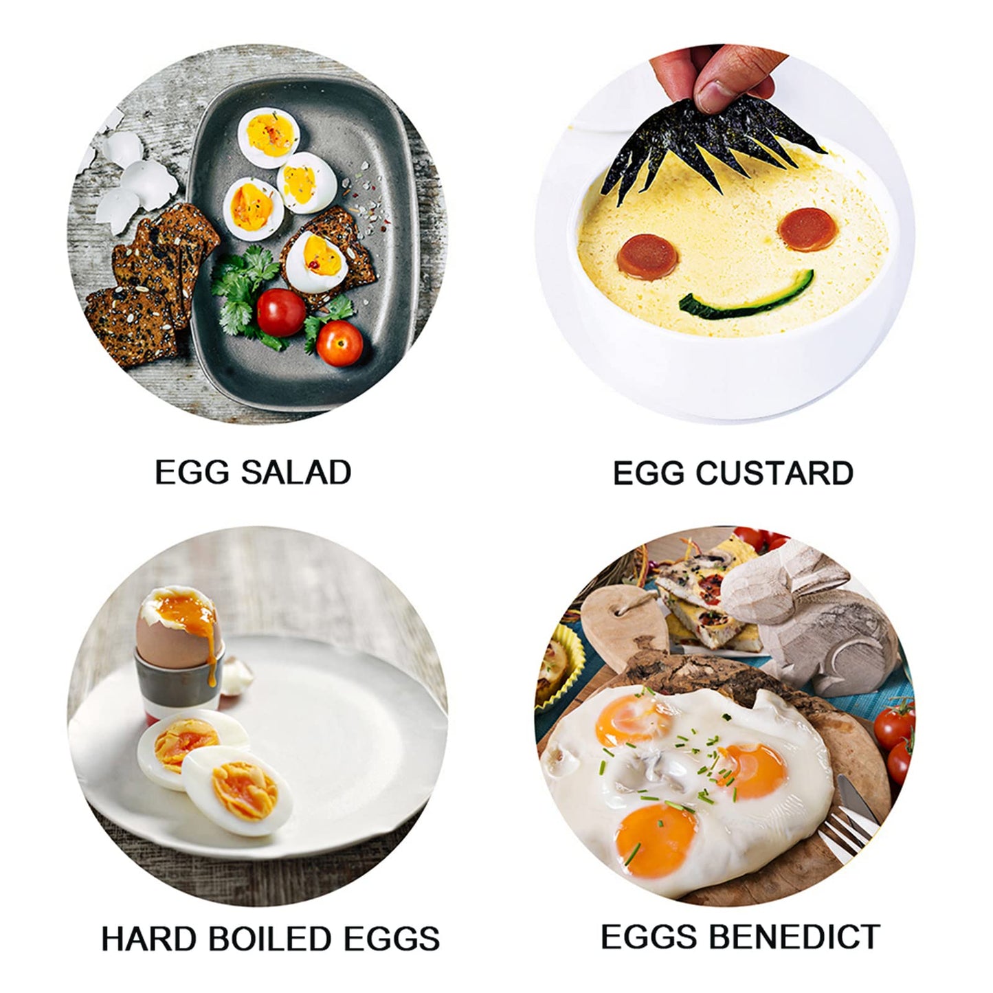 VOBAGA Electric Egg Cooker, Rapid Egg Boiler with Auto Shut Off for Soft, Medium, Hard Boiled, Poached, Steamed Eggs, Vegetables and Dumplings, Stainless Steel Tray with 7-Egg Capacity (Green)