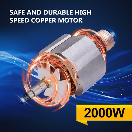 2000W Electric Grain Grinder, Stainless Steel Commercial Grade Dry Mill - Ultra-Fine Powder Machine for Wheat, Rice, Corn, Spices & Coffee - High-Speed Flour Maker for Home Kitchen or Professional Use