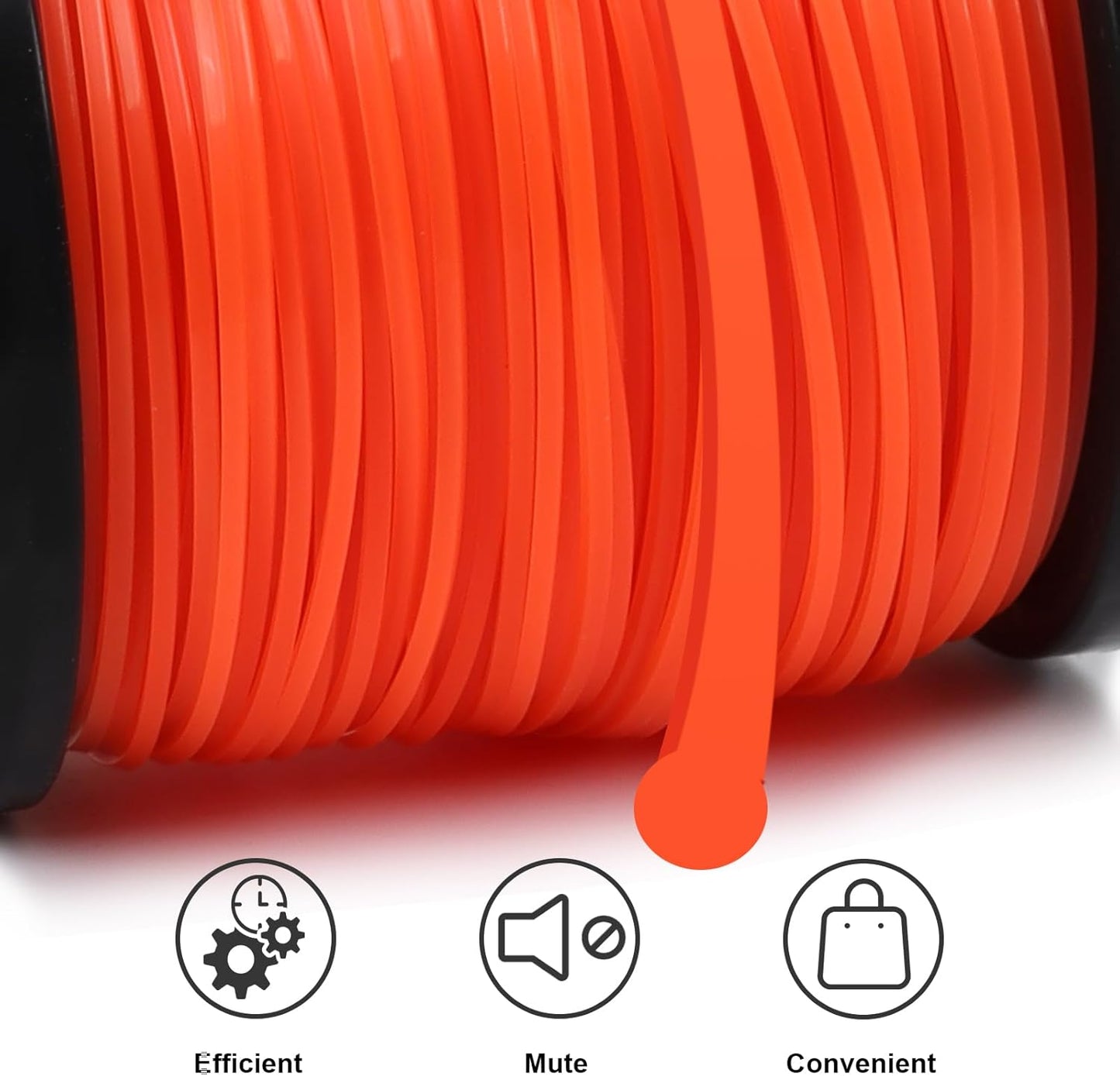 VIABRICO 0.065 Inch Trimmer Line - Commercial Grade Round Nylon String for Weed Wacker | 820ft Spool