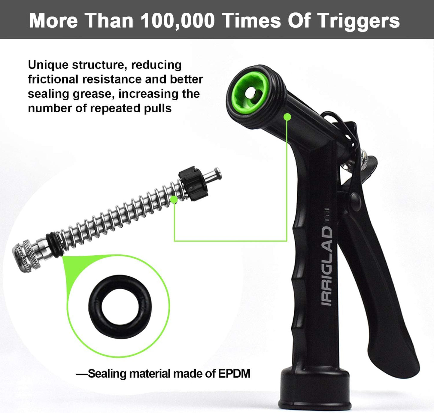 Skiennix Hose Nozzle - High Pressure Pistol Grip Sprayer | Adjustable Flow for Plants & Cars
