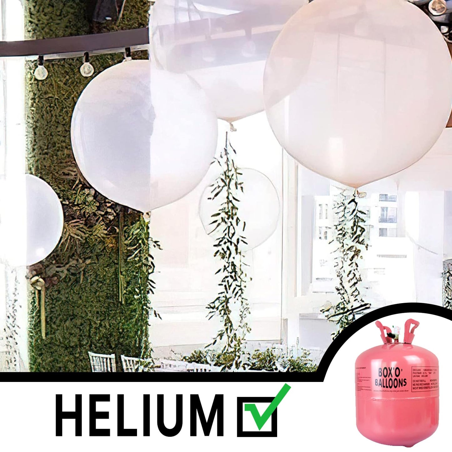 PartyWoo Clear Balloons 4pcs 36 Inch Transparent Latex Helium Balloons for Graduation Wedding Baby Shower Bridal Shower Engagement Gender Reveal Anniversary Birthday Party Decorations Clear-Y2