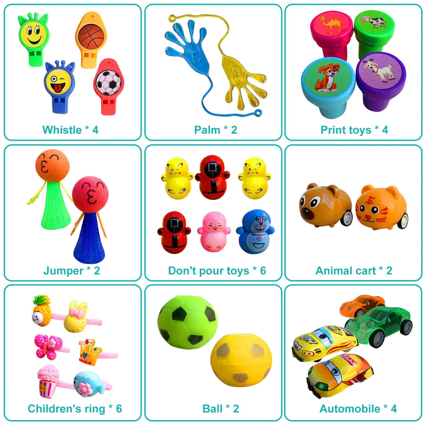 Party Favors for Kids, 64 Pcs Small Toys Prizes Bulk, Easter Basket Goodie Bag Stuffers, Pinata Egg Fillers, Treasure Box Toys for Classroom, Prize Box Birthday Gift Bag Student Rewards
