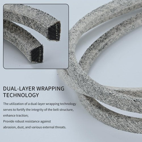 John Deere GX21833 Mower Deck Belt - Durable Kevlar Cord for 48" Deck Models D140, D150, D160 & More