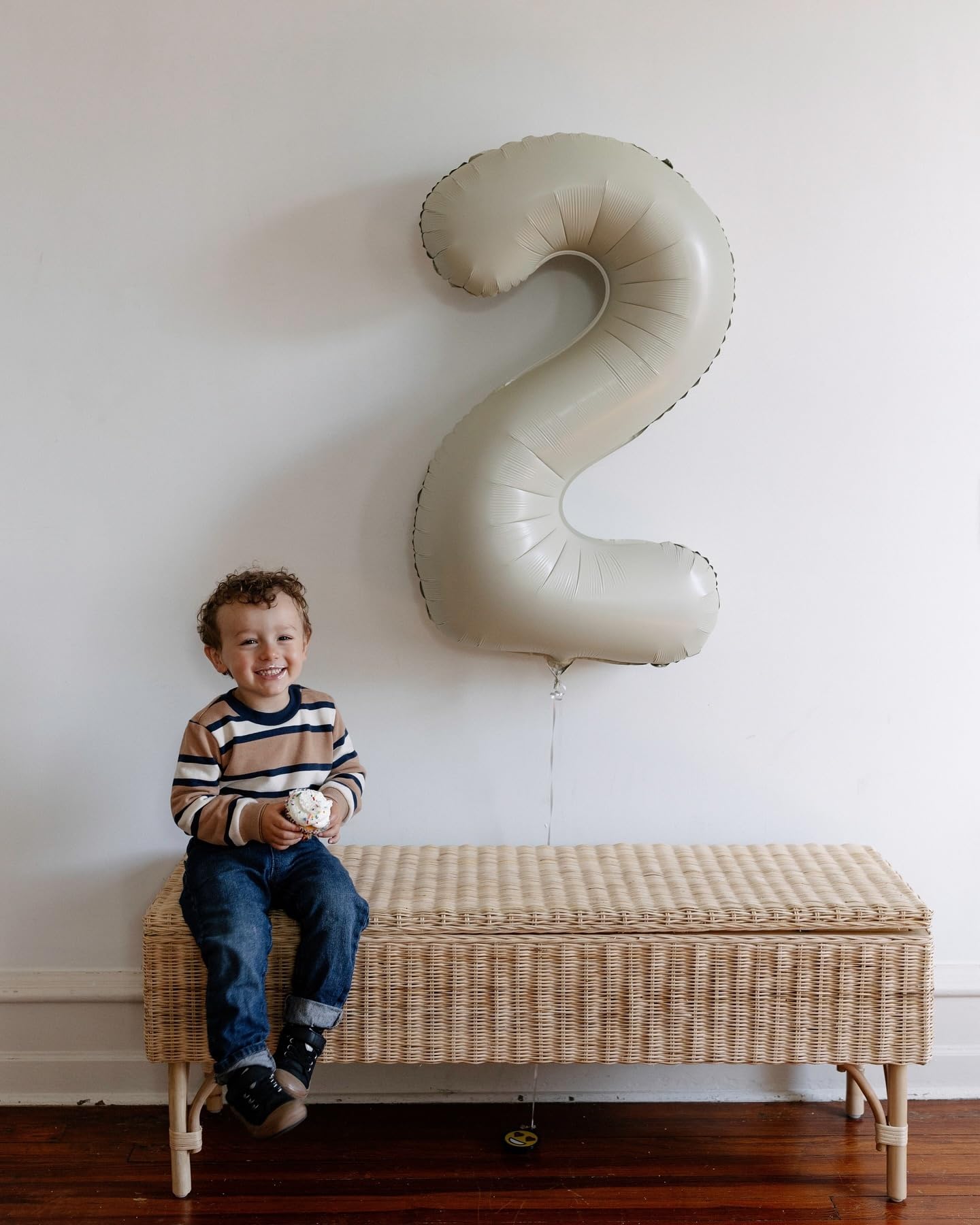 Cream 2 Balloon, Cream Number Balloons 40 Inch, 2nd Number Birthday Decorations, Second Two Birthday Party Supplies, Number 2 Balloon