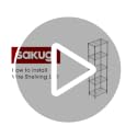 Sakugi Black 16x10x55.1-inch 5-Tier Metal Shelving Unit - Easy Assembly