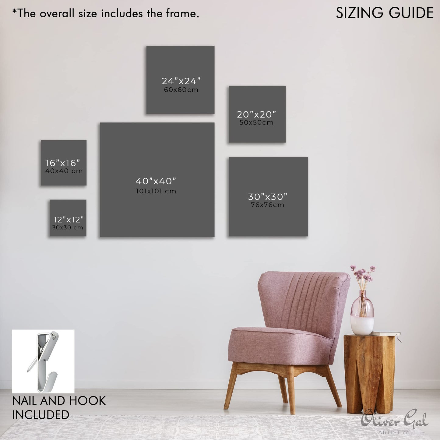 Wynwood Studio Fashion and Glam Contemporary Canvas Art - Holo Dreams Sneaker, Wall Art for Living Room, Bedroom, and Bathroom, 20 in x 20, Pink and Purple Home Decor