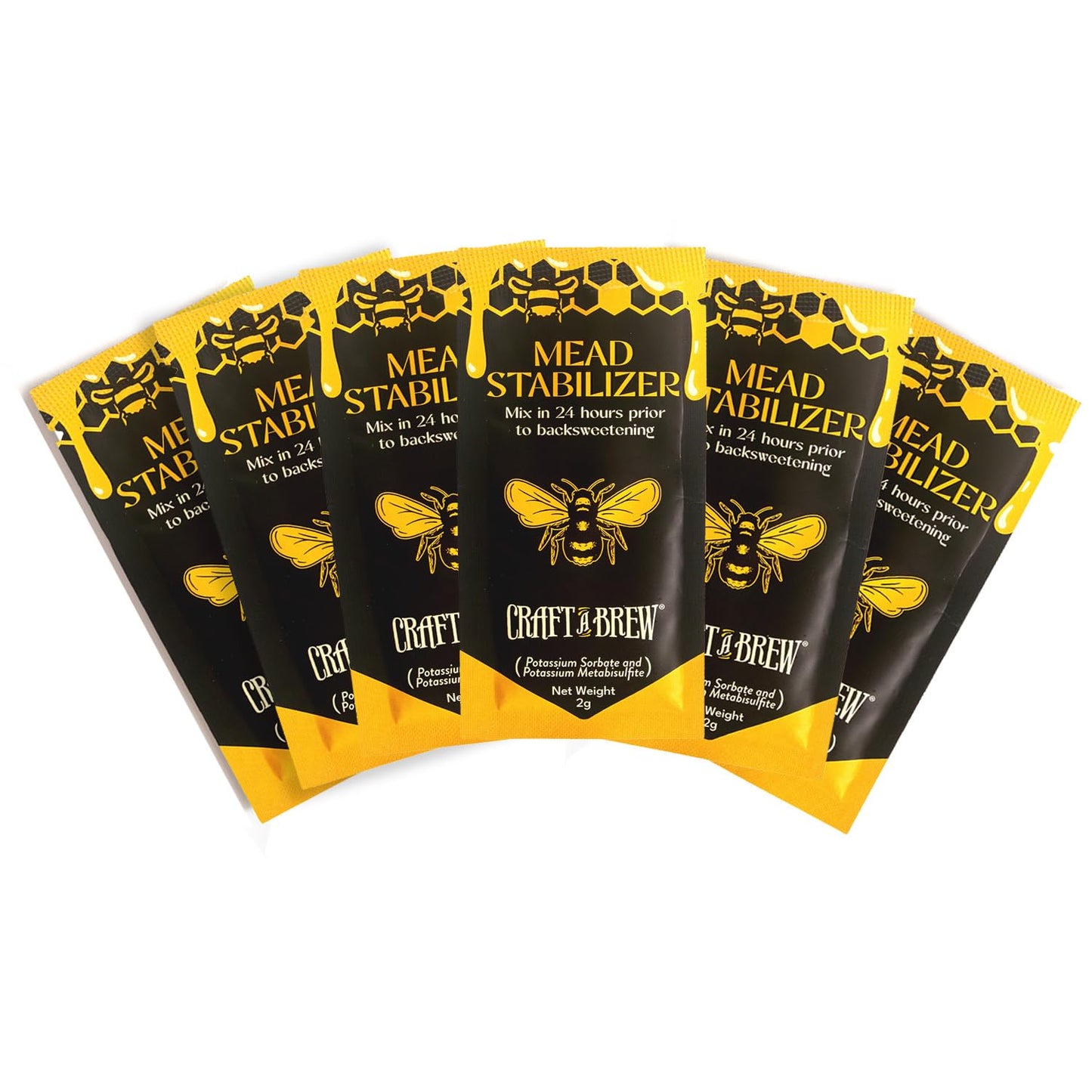 Craft A Brew - Mead Stabilizer - Potassium Sorbate & Potassium Metabisulfite - For At-Home Brewing