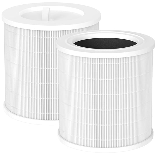 XBWW H13 True HEPA A2001 Replacement Filter Compatible with A2001 Air Purifi-er,3-in-1 Filter of True HEPA, Activated Carbon Filter and Fine PET Pre-Filter, 2 Packs