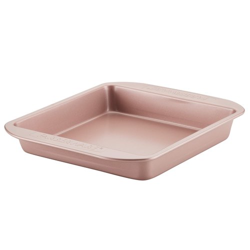 Farberware Nonstick Bakeware Baking Pan / Nonstick Cake Pan, Square - 9 Inch, Red