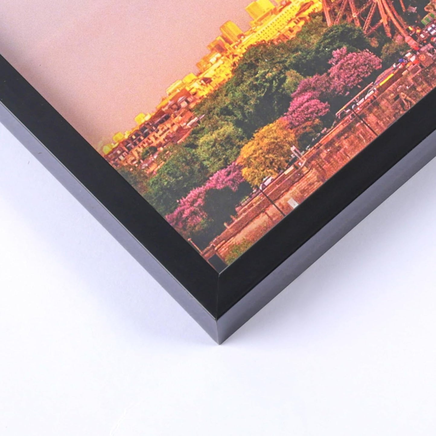 Upsimples 5x7 Picture Frame Set of 3 - High Definition Glass | Thin Border for Wall & Tabletop Display