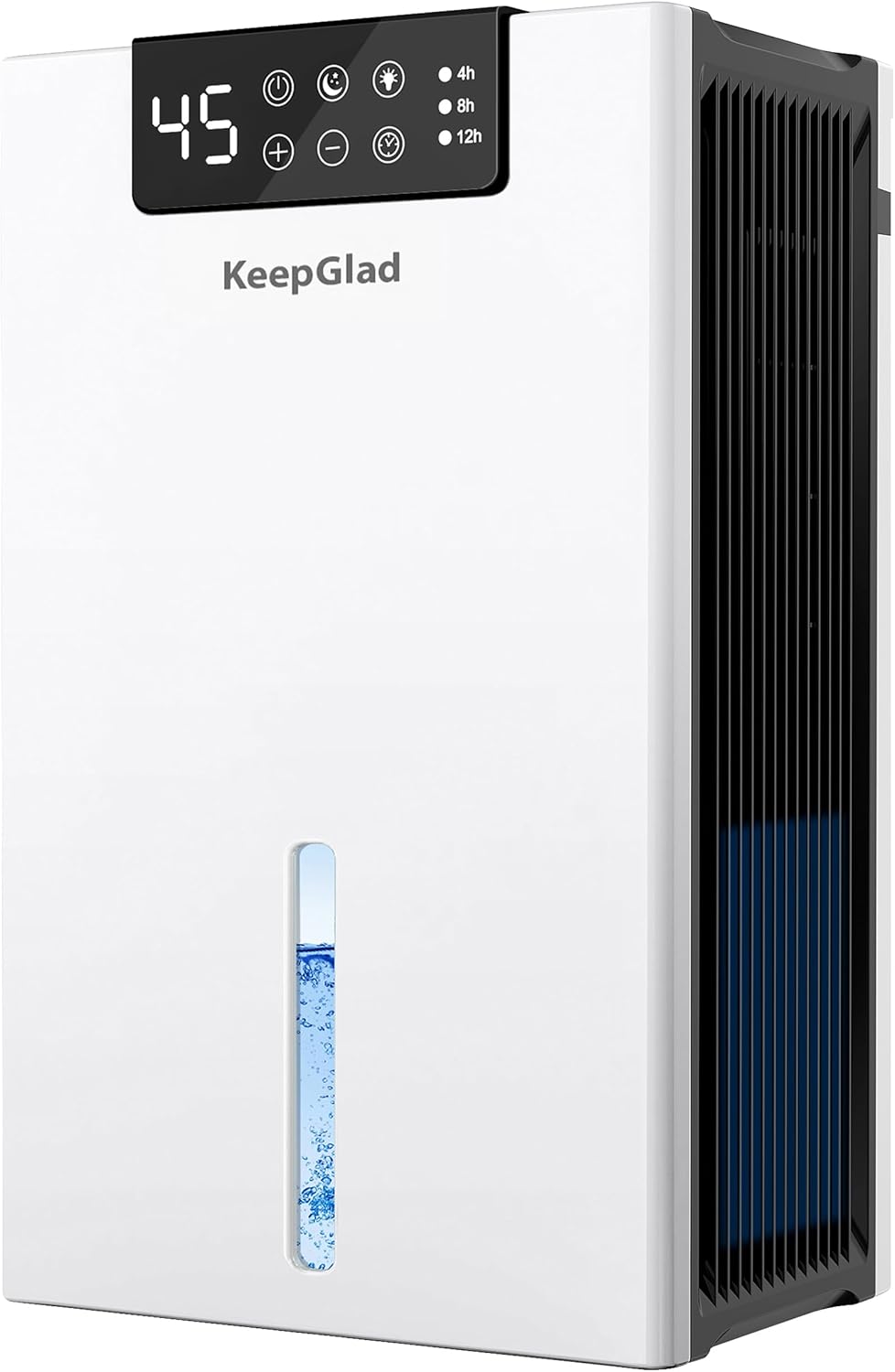 KeepGlad Dehumidifier - 98oz Humidity Control for Home | Auto Shut Off, Washable Filter, 1000 sq.ft, White