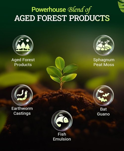 FoxFarm Ocean Forest Potting Soil - Light & Aerated Mix with Fish Meal & Earthworm Castings | 2 x 12 Quart for Houseplants & Seedlings