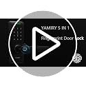 Yamiry Smart Biometric Door Lock Black Keyless Entry App Control 6 Ways to Unlock