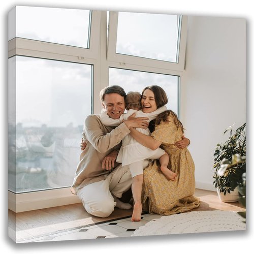 Custom Canvas Prints - Personalized Wall Art for Pet & Family Photos | Perfect Gifts for Mom, Men & Women (16''W x 16''H)