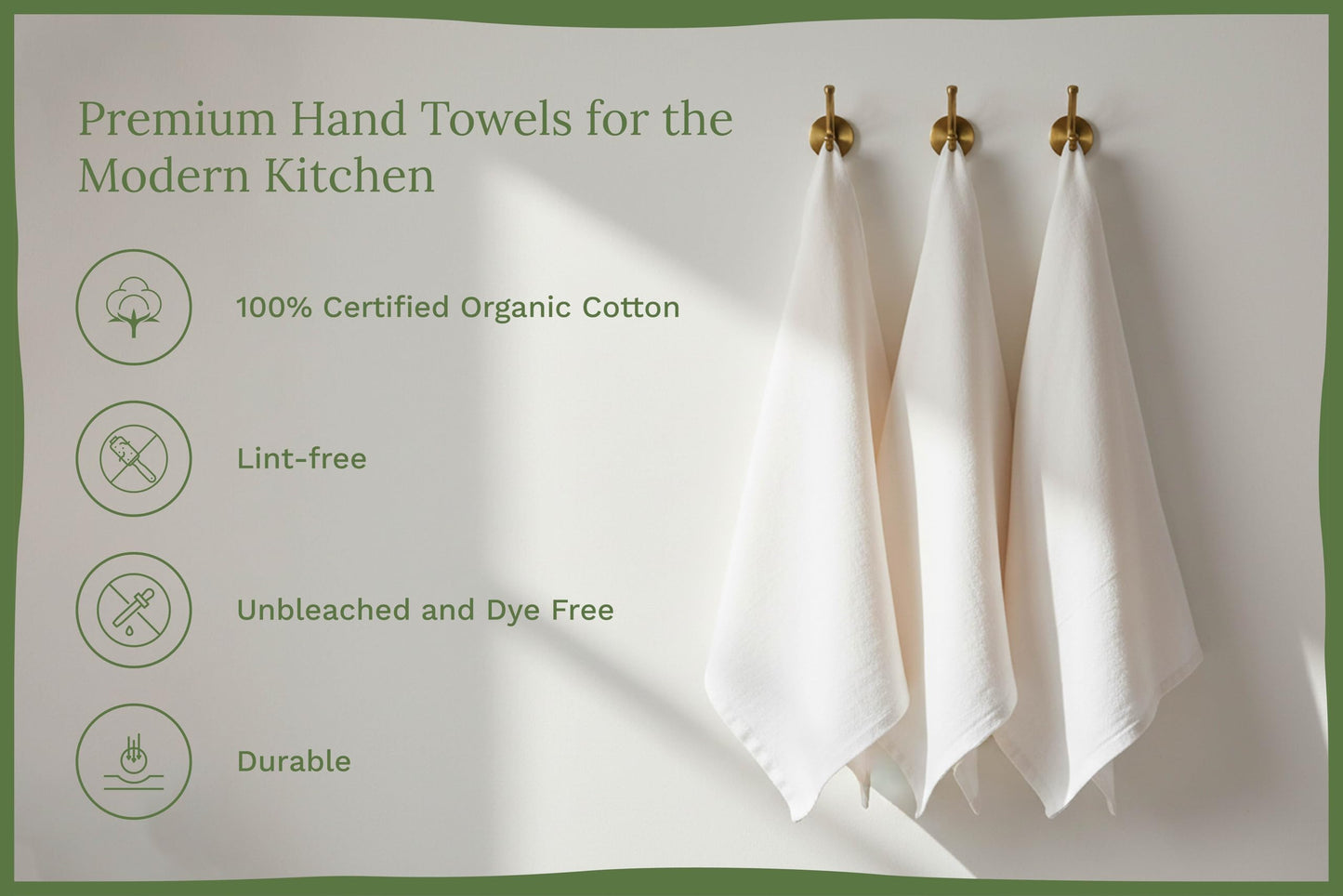 Organic Cotton Flour Sack Kitchen Towels - 10 Pack, Off-White Organic Cotton Tea Towels - Extra Large Flour Sack Cotton Dish Towels- Lint-Free Unbleached Kitchen Towels - 27"x27" (Off-White - 10 Pack)