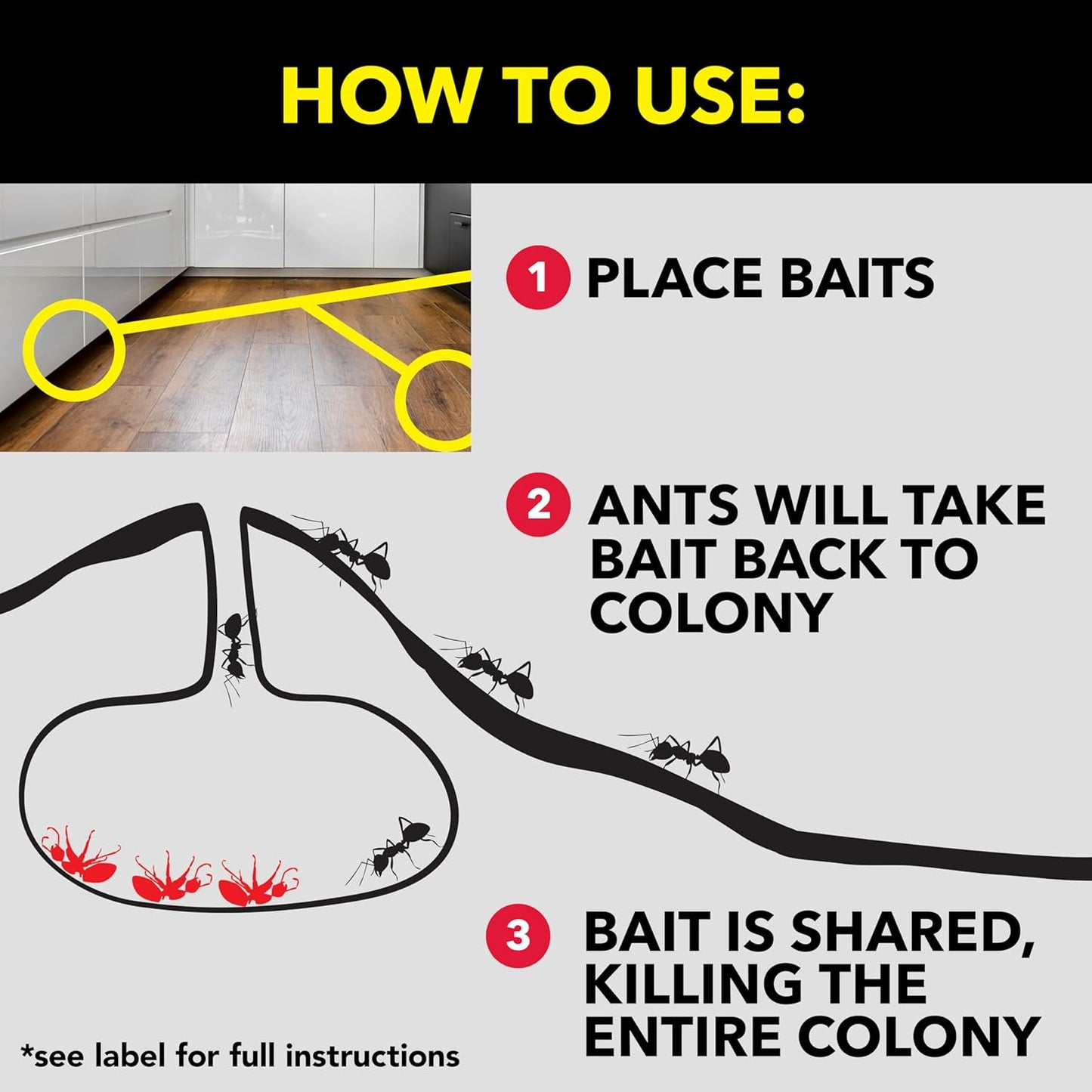 Raid Ant Killer Baits - Child-Resistant Indoor Bug Killer - 0.24 Oz, 8 Count