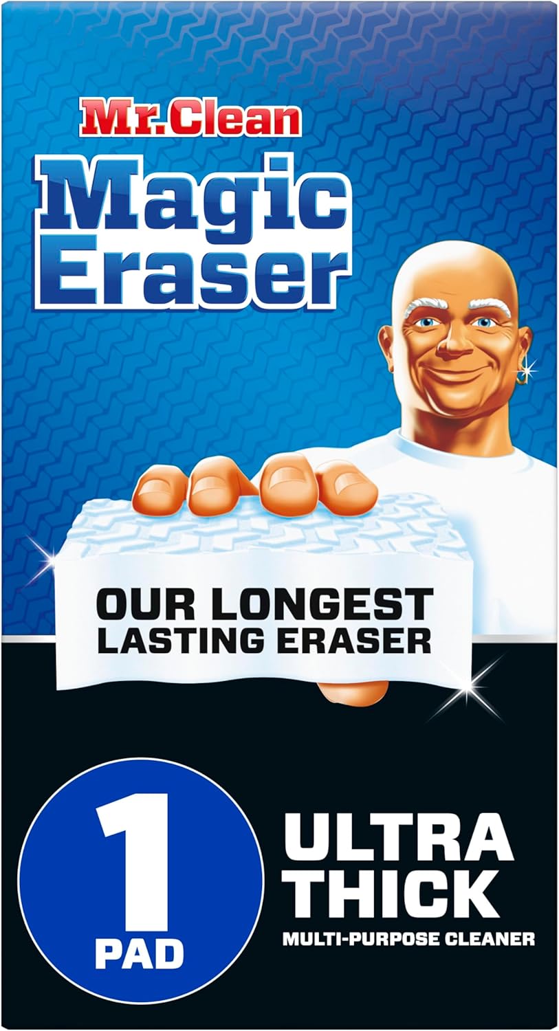 Mr. Clean Magic Eraser - Ultra Thick Multi-Purpose Cleaner Sponge | 1 Count for Effortless Cleaning