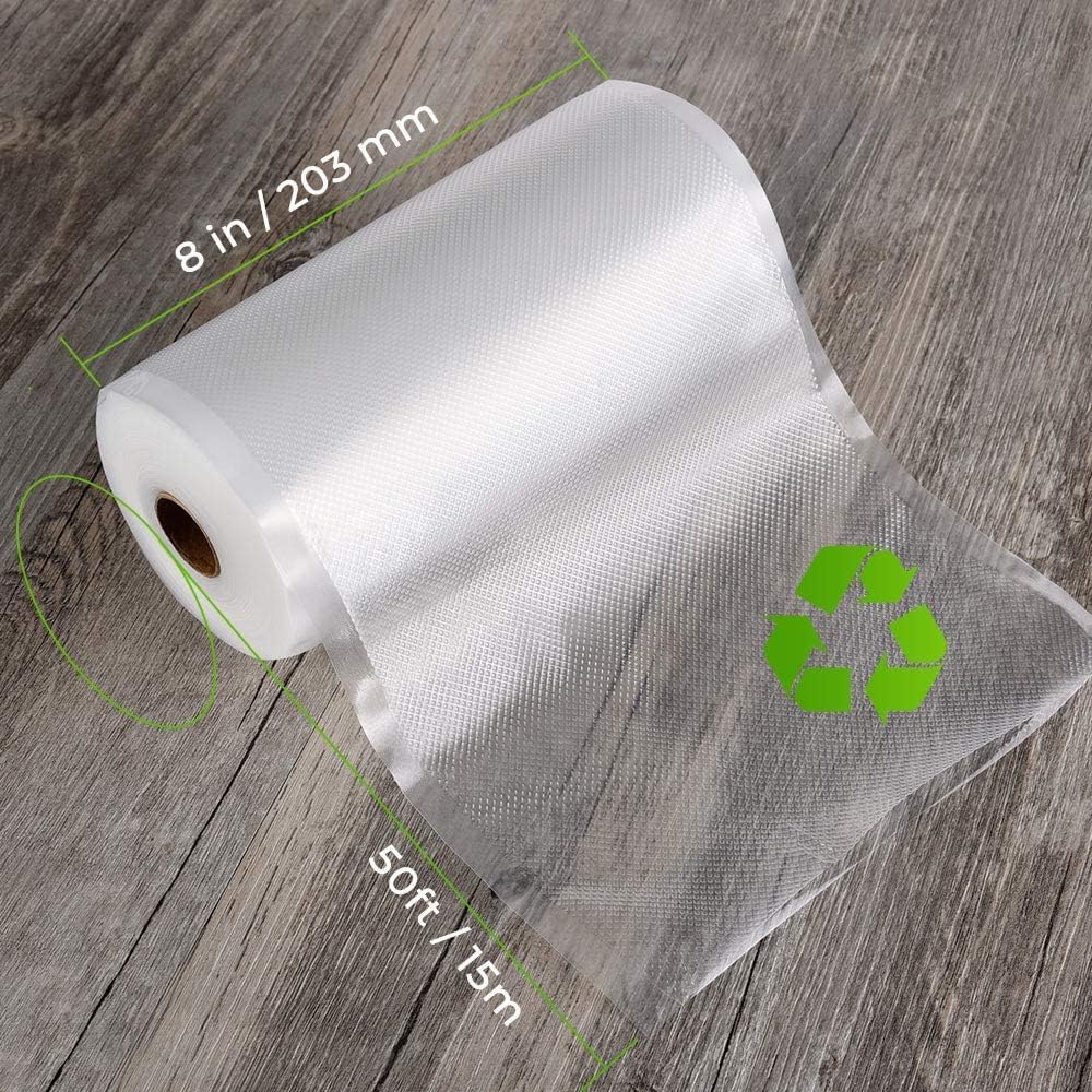 Vacuum Sealer Bags - Commercial Grade BPA Free | 6 Pack with 3 Rolls 11" x 20' & 3 Rolls 8" x 20' - Durable Food Storage for Sous Vide Cooking