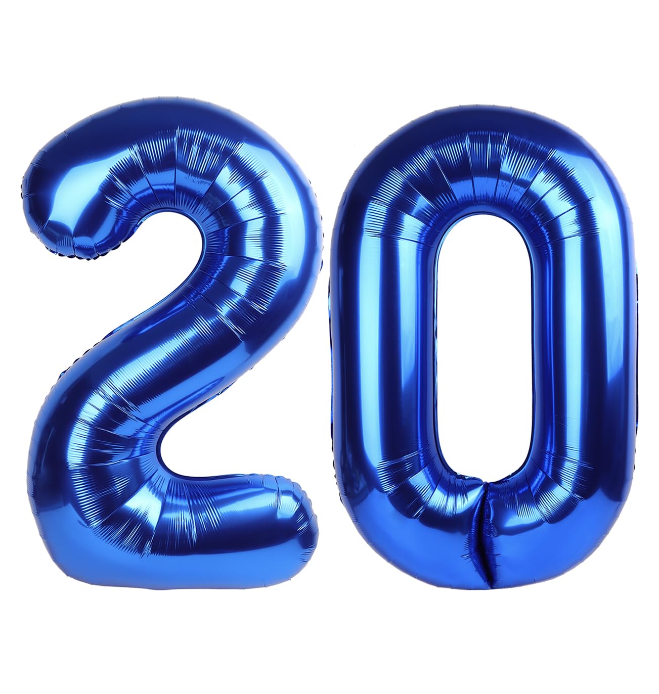Navy Blue Number 20 Balloon 40 inch, 20 Number Balloons, 20th Navy Blue Birthday Decorations, 20 Year Old Girls Boys Blue Party Supplies