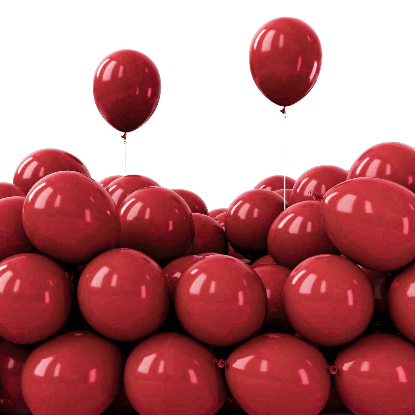 PartyWoo Burgundy Balloons 50pcs 5 Inch Small Dark Chestnut Red Maroon Balloons for Graduation Wedding Thanksgiving Birthday Bachelorette Citizenship Strawberry Theme Party Decorations Red-Y62