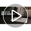Cotton Bath Mats Set - 6 Pack, 20 x 30 Inches, Dark Grey, Quick Dry, Soft & Absorbent