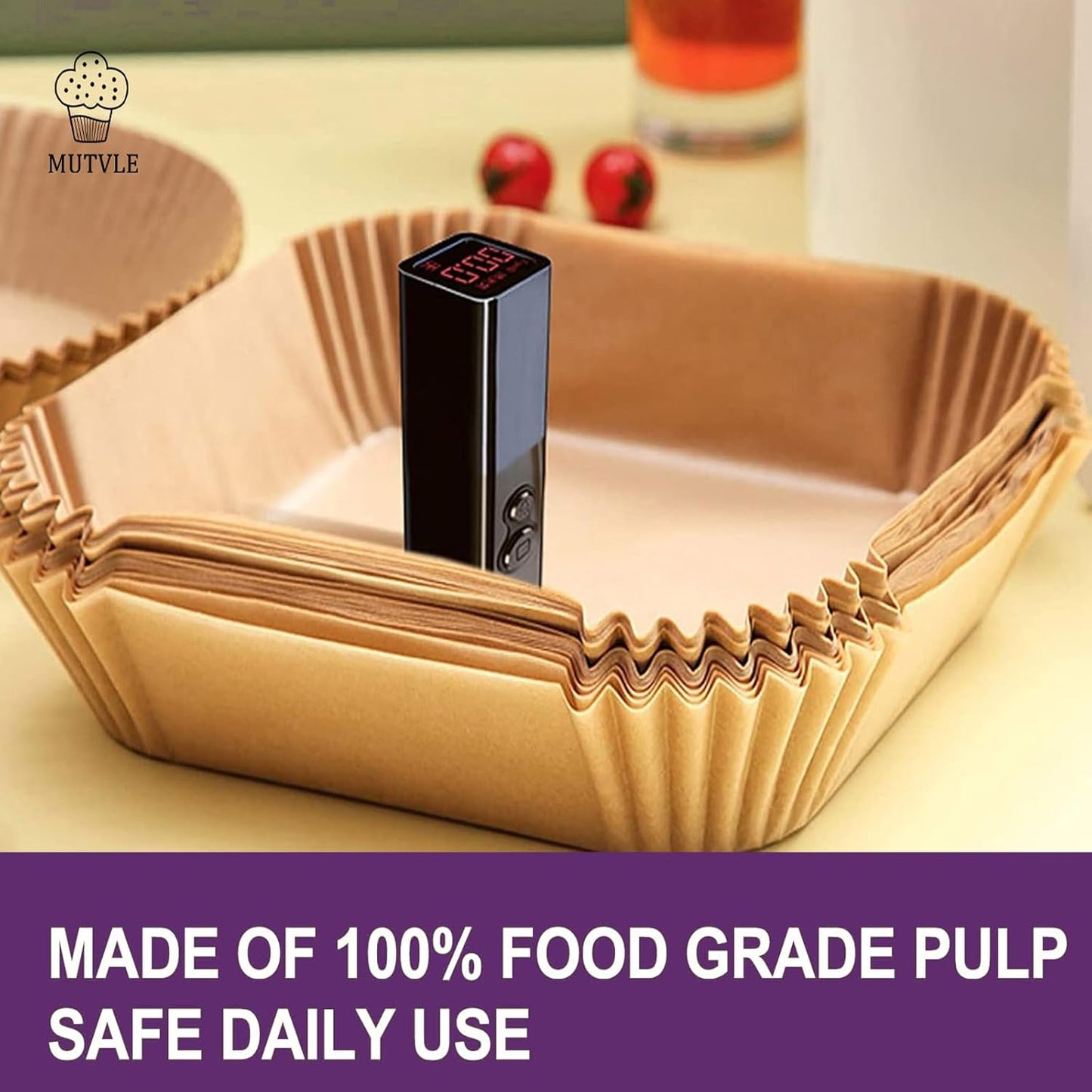 Ninja Crispi Air Fryer Liners - 260 PCS Disposable Accessories for 4 QT & 6 Cup Fryers
