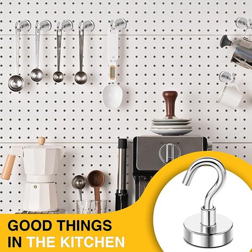 DIYMAG Neodymium Magnetic Hooks - 100 Pack for Home, Kitchen, Office & Garage Organization