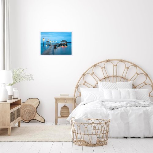 JCJMY 12x17 Picture Frame - White Wall Mount for Horizontal or Vertical Display | Durable Shatter-Resistant Plexiglass