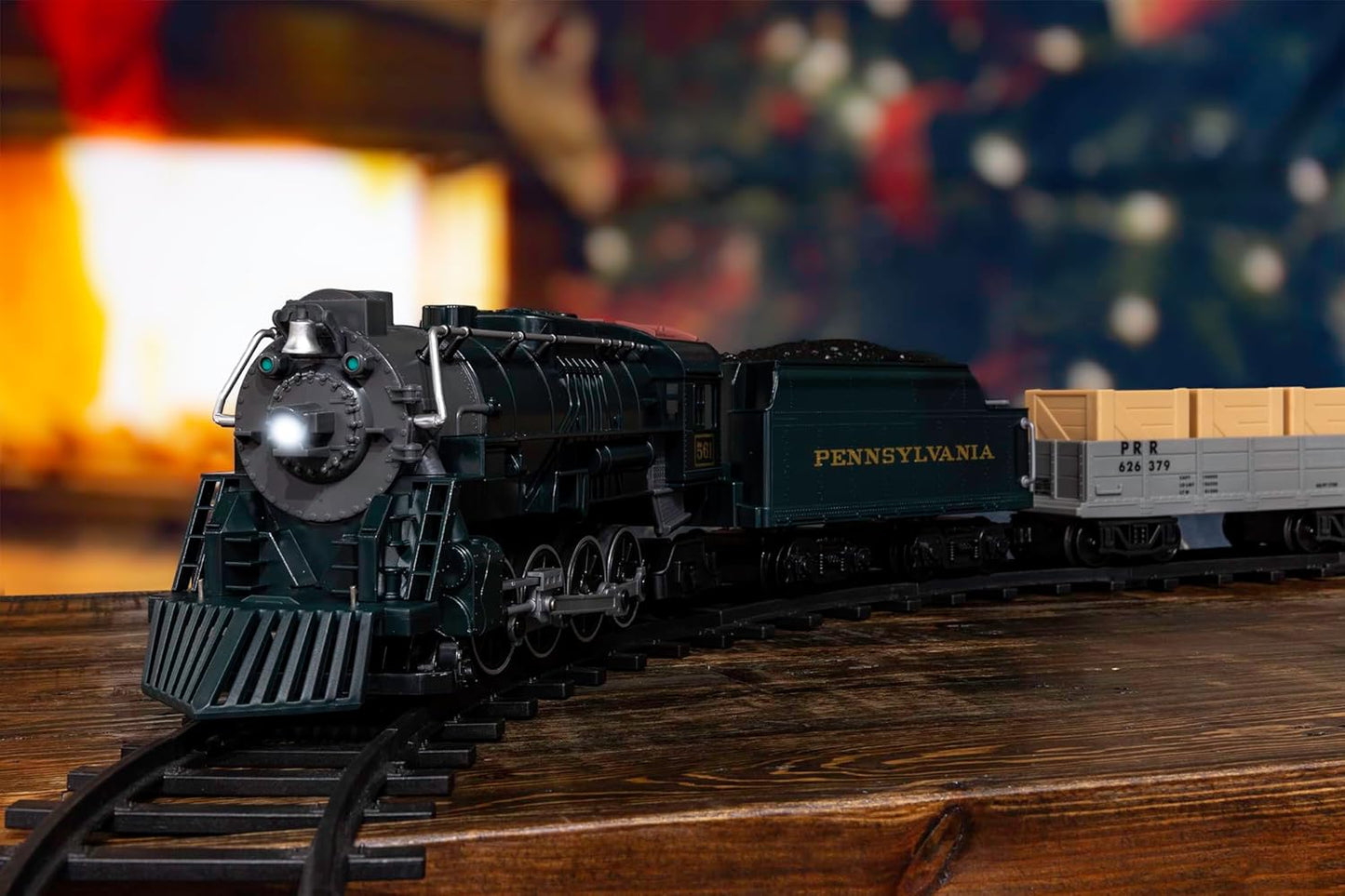 Lionel Pennsylvania Flyer Battery-Powered Train Set - Bluetooth Control, Smoke, Lights & Sounds | 2-Rail Track for Kids 4+