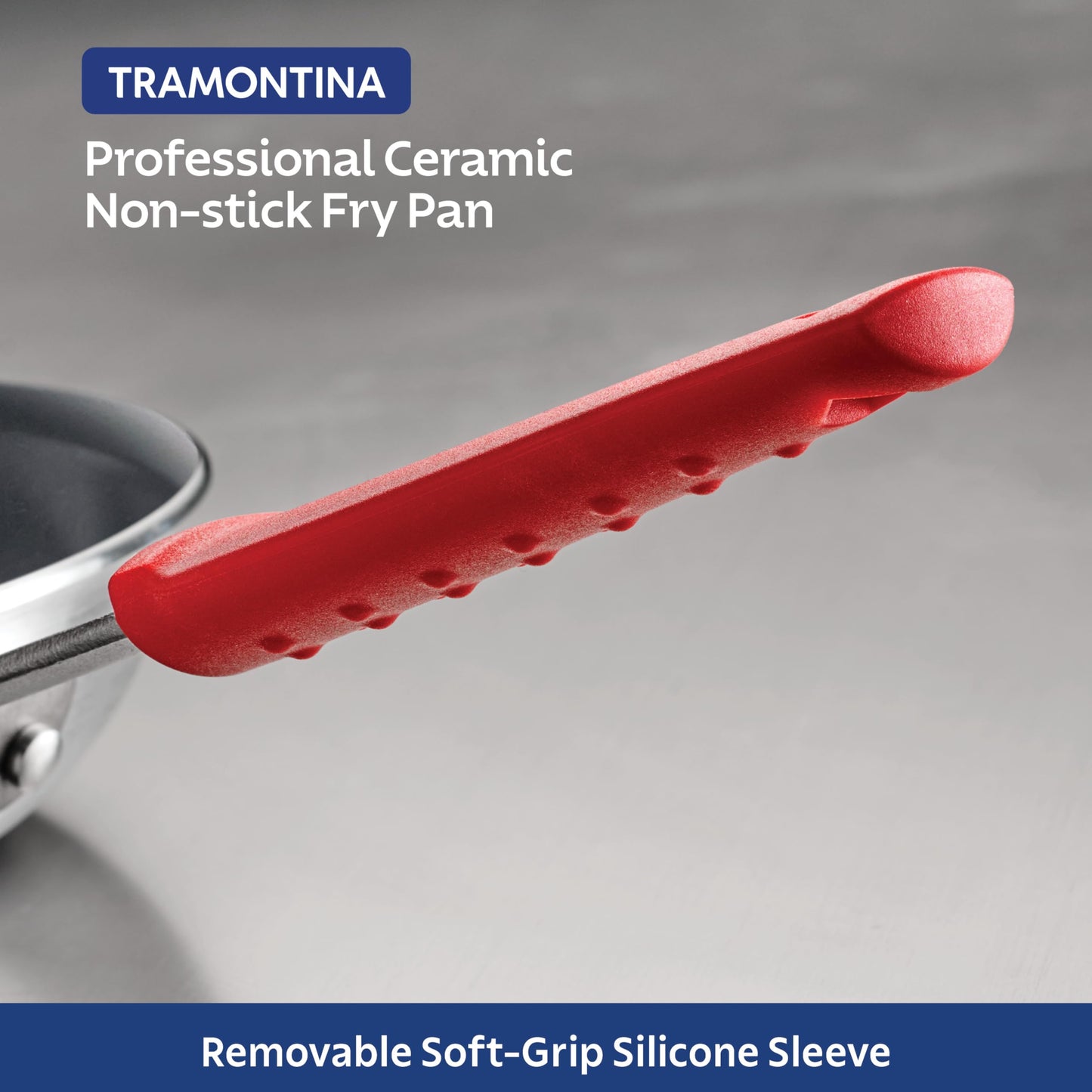 Tramontina Professional 14-Inch Ceramic Non Stick Extra Large Frying Pan, Heavy-Gauge Aluminum Skillet with Ceramic Nonstick Coating, Dishwasher and Oven Safe, Gray