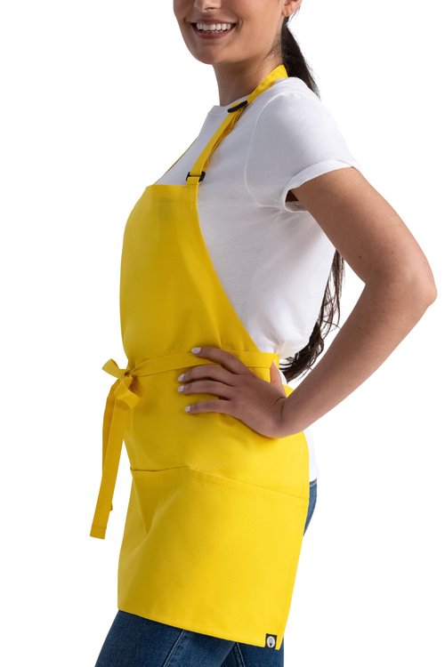 Chef Works Unisex Three Pocket Apron, Lemon, One Size
