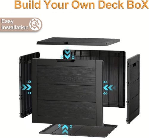35 Gallon Outdoor Storage Box by [Brand Name] - Waterproof Patio Storage Solution for Garden & Camping