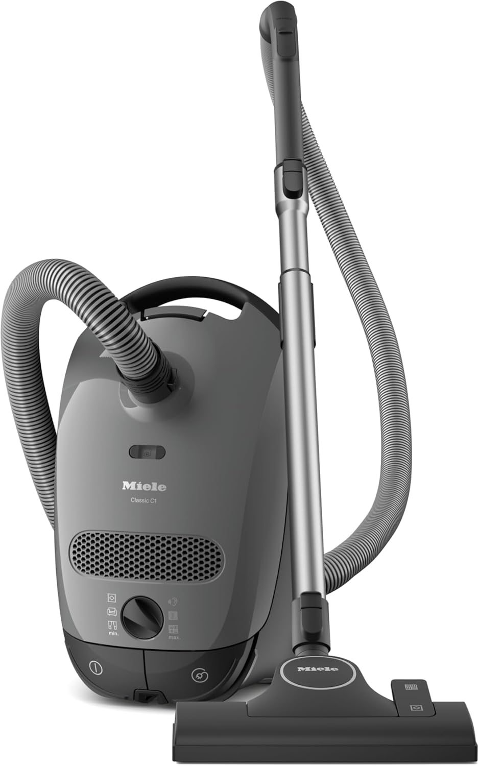 Miele Classic C1 Canister Vacuum - Pure Suction, Portable Design in Graphite Grey