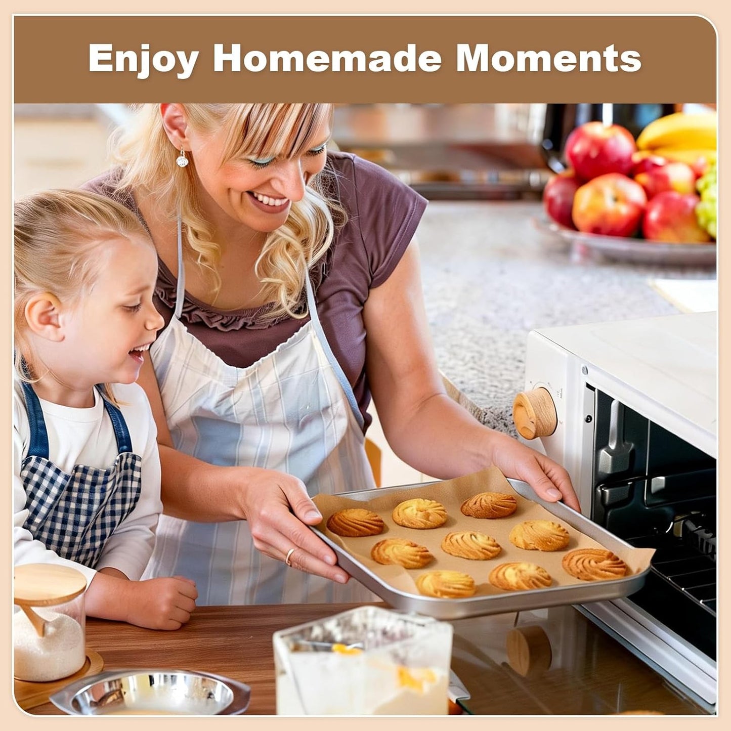 Parchment Paper Sheets | 220 Pcs Non-Stick Precut Baking Paper - 8.5x8.5 Inch, Oil & Water Resistant