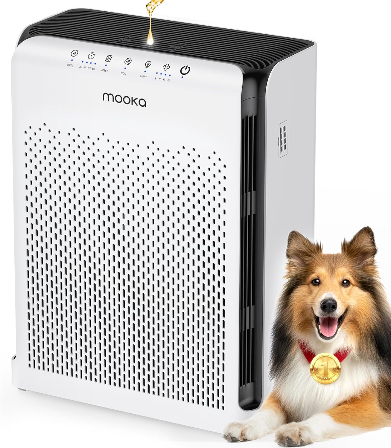 Skiennix M200L Air Purifier - Ideal for Large Rooms Up to 2200ft² with Air Quality Sensor