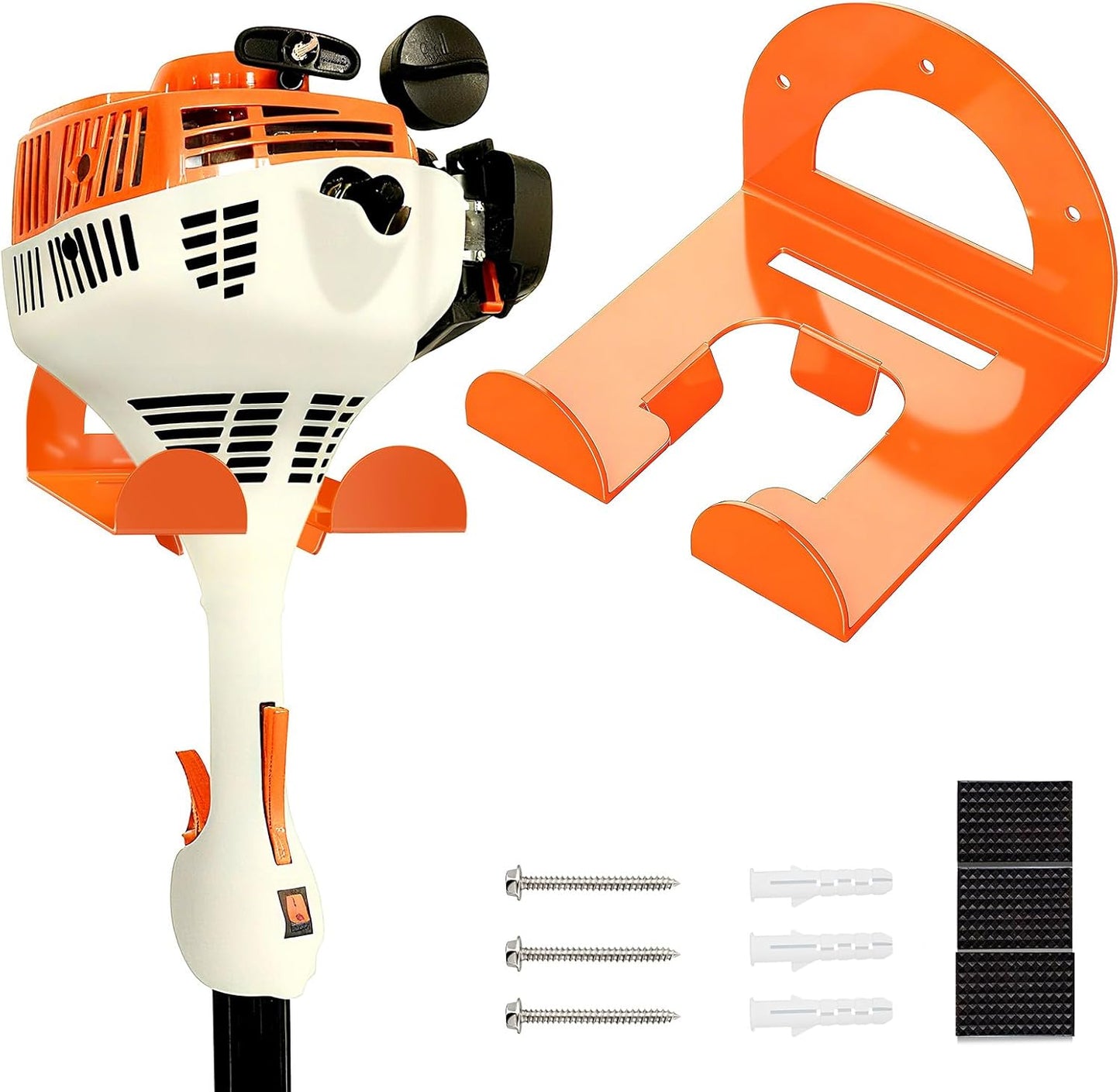 Weed Eater Wall Mount Trimmer Rack - Garage Organizer for Power Tools | 1 Pack Storage Solution