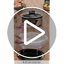 Hamilton Beach 8.25 Qt Black Stainless Steel Digital Food Steamer with 3-Tier Bowls