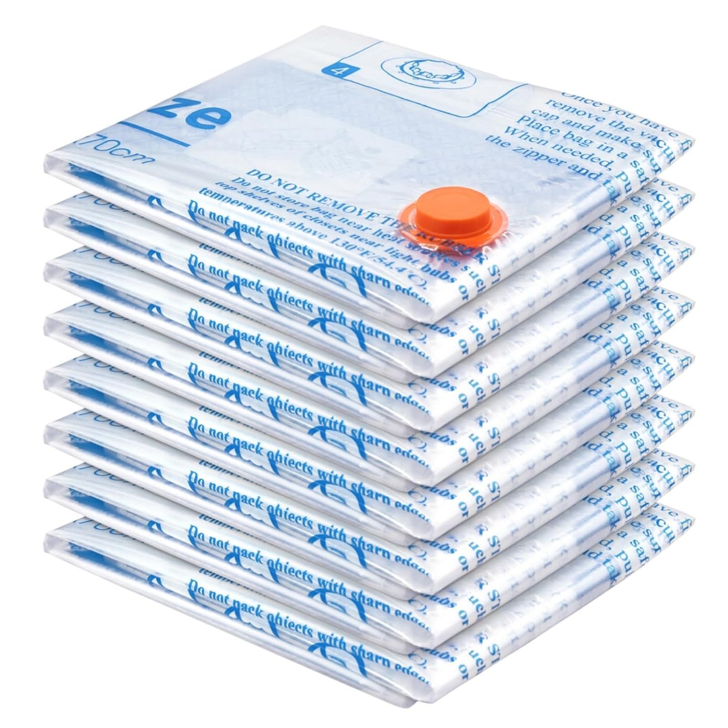 MEIQIHOME Vacuum Storage Bags, Space Saver Sealer Bags,Vacuum seal bags for clothing, Pillows, Comforters, Blankets, Bedding,Travel,8 MEDIUM