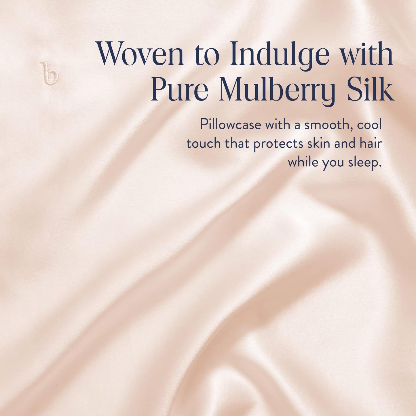 Brooklinen Mulberry Silk Pillowcase – 100% Pure Silk Pillow Case, Soft & Durable, Anti-Friction Comfort, Hight Quality Smooth Texture – Machine Washable & Breathable – Standard Size (Blush)