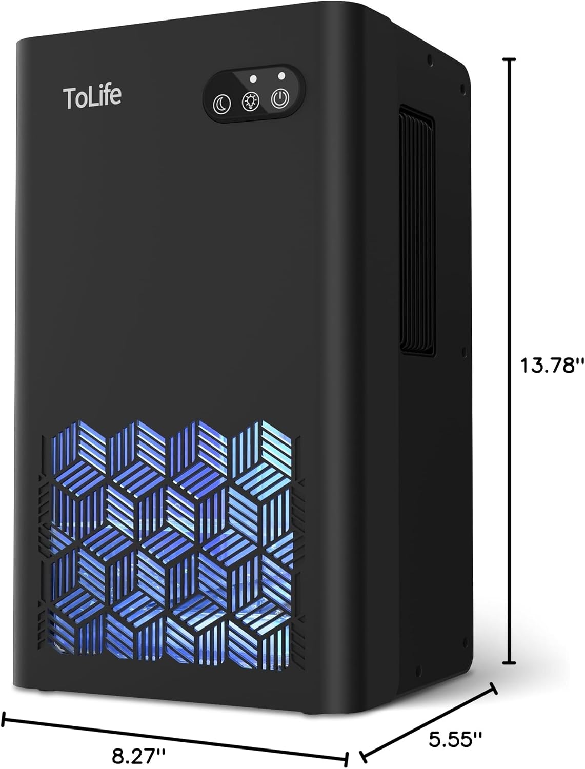 ToLife Dehumidifier - 1000 Sq.Ft. Home Dehumidifier with 95 OZ Tank & Auto Shut Off | Black