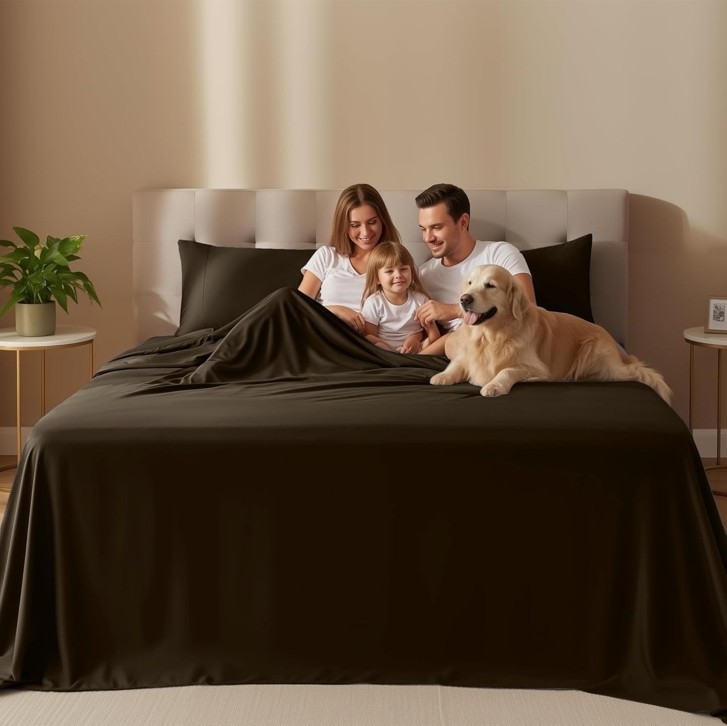 Utopia Bedding Twin Sheet Set - Soft & Breathable Microfiber, 3-Piece Bed Sheets in Brown