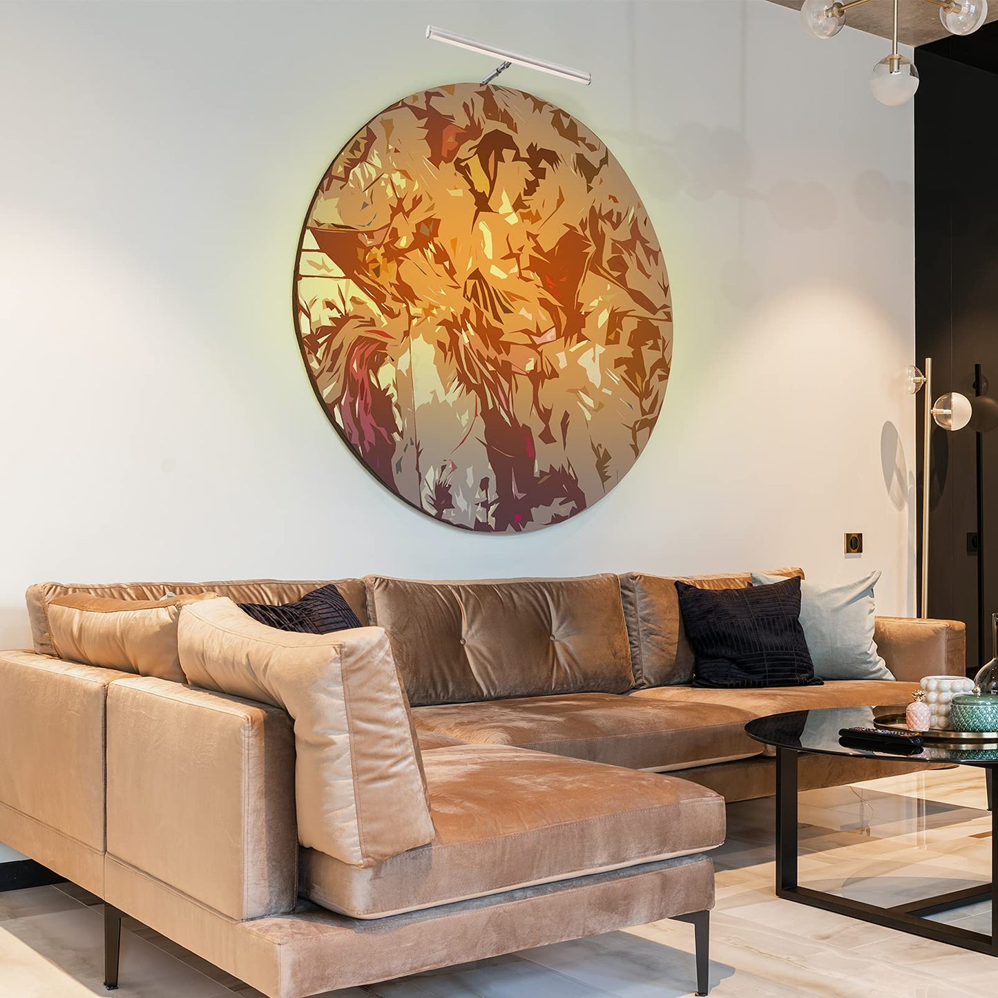 Ciata Picture Light, 14-Inches Picture Frame Light Integrated LED Art Light, 3000K 4 Watt Adjustable ‎Metal Picture Lights for Wall, Artwork Light with in-line On/Off Switch, CRI -90, Brushed Nickel