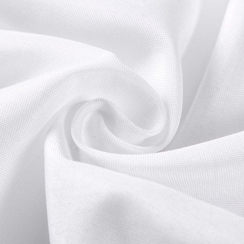 Bailarina Cloth Napkins Set of 40,17x17 inches Dinner Napkins Cloth Washable,Polyester Square Table Cloth Napkin Bulk with Hemmed Edges Ideal for Banquets, Parties and Weddings-White