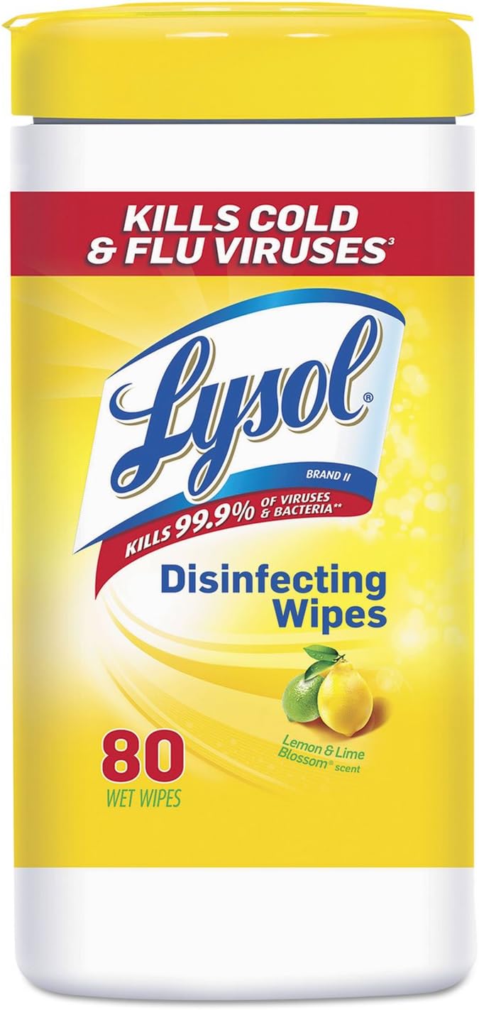 Lysol Disinfecting Wipes - Citrus Scent, 35 Count | Pack of 12 for Effective Cleaning
