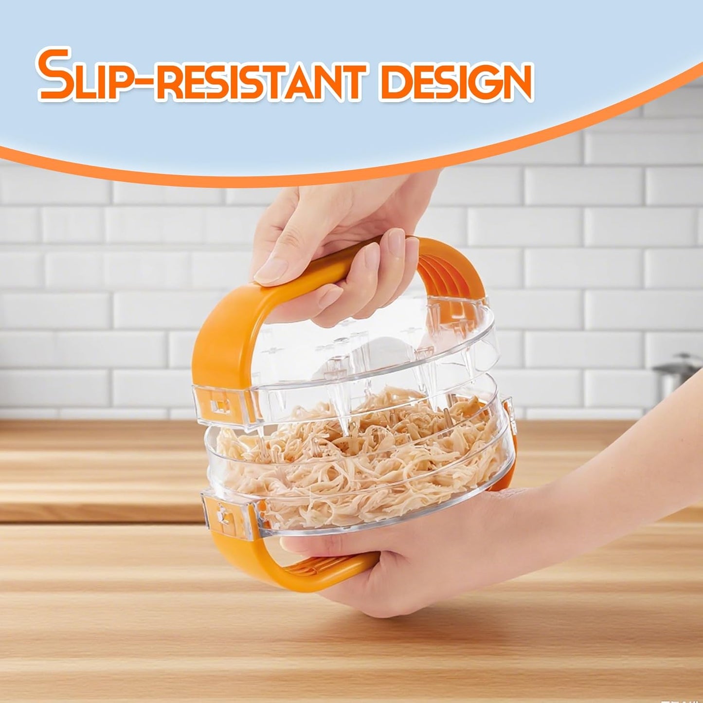 Skiennix Chicken Shredder Tool - BPA-Free Meat Grinder for Easy Shredding of Chicken, Pork & Beef