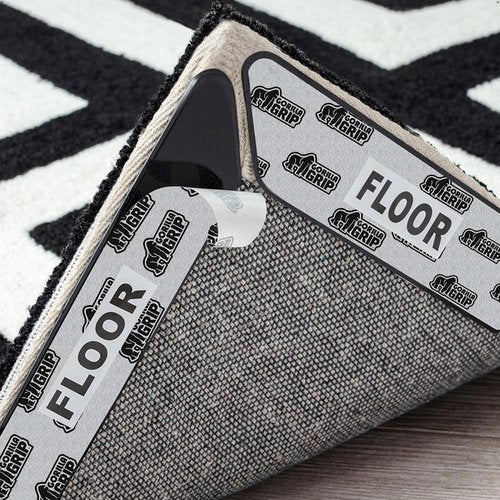 GORILLA GRIP Rug Gripper Pads - Reusable Double-Sided Stickers for Flat Corners | 8 Pcs for Hardwood & Tile Floors