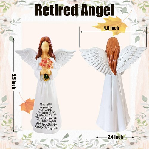 Angel Figurine - Thoughtful Retirement Gift for Women | Perfect Farewell Decoration - 5.5”