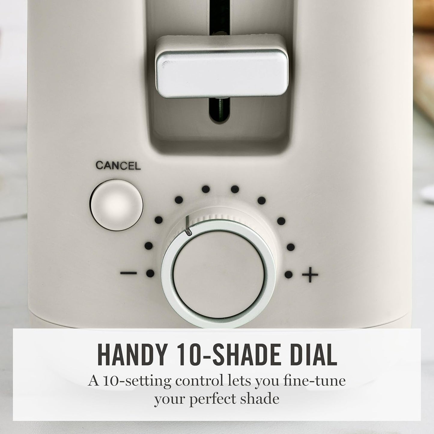 Martha Stewart 2-Slice Long Slot Toaster - Extra Wide for Sourdough & Bagels | 10 Shade Settings, Slim Design