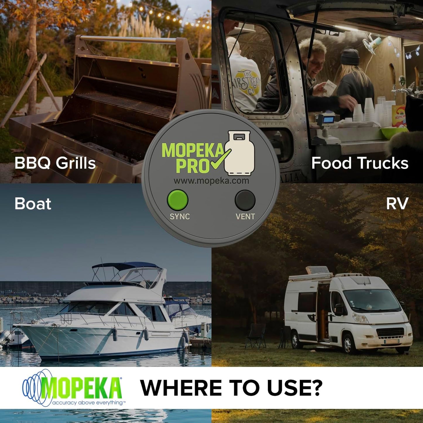 Mopeka Pro Check Sensor - Wireless Propane Tank Level Indicator - Magnetic Pressure Gauge for BBQ Grill